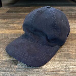 A.P.C. Suede baseball cap Navy